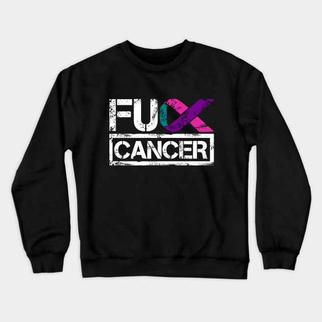 Fuck Cancer Crewneck Sweatshirt by FUCancer